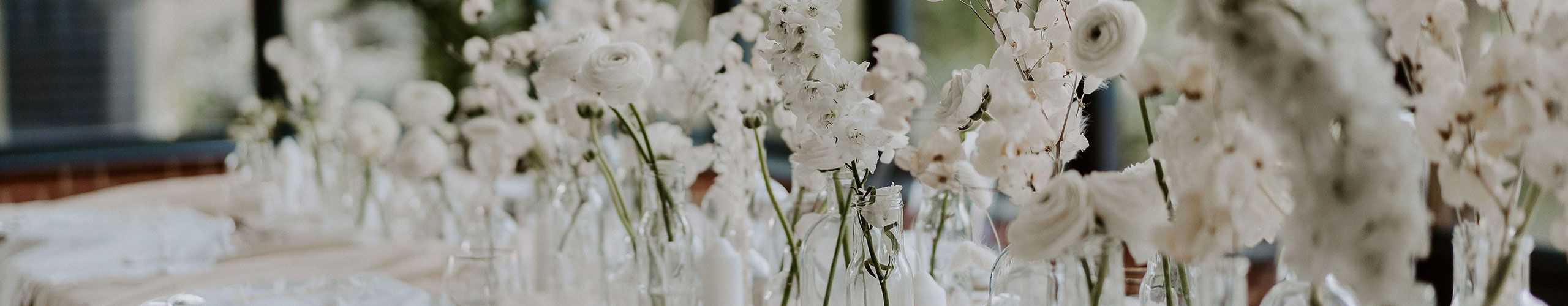 Styling props and table details set up for a wedding